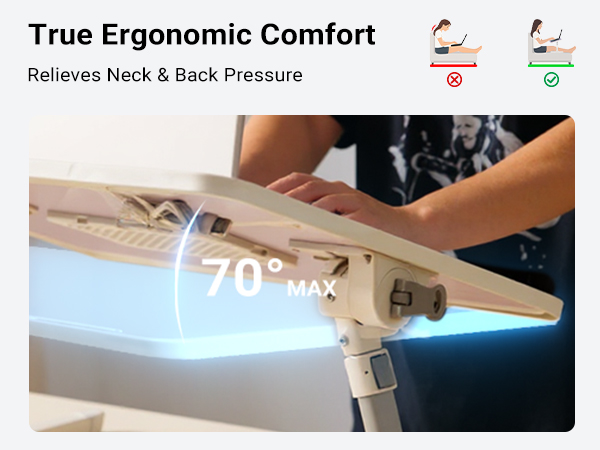 lap desk height adjustable