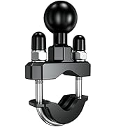 BRCOVAN Handlebar U-Bolt Mount Base with 1'' TPU Ball for Rails 0.5'' to 1.25'' in Diameter, Comp...