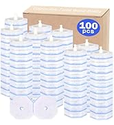 100 Count Disposable Toilet Wand Refills for Clorox Toilet Wand, 5X Cleaning Power Scrubber Refil...