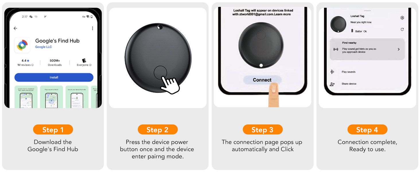 Android Air Tracker 4 Pack
