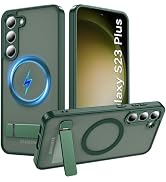 Cum2giff Magnetic for Samsung Galaxy S23 Plus Case with Stand, Compatible with Magsafe, Shockproo...