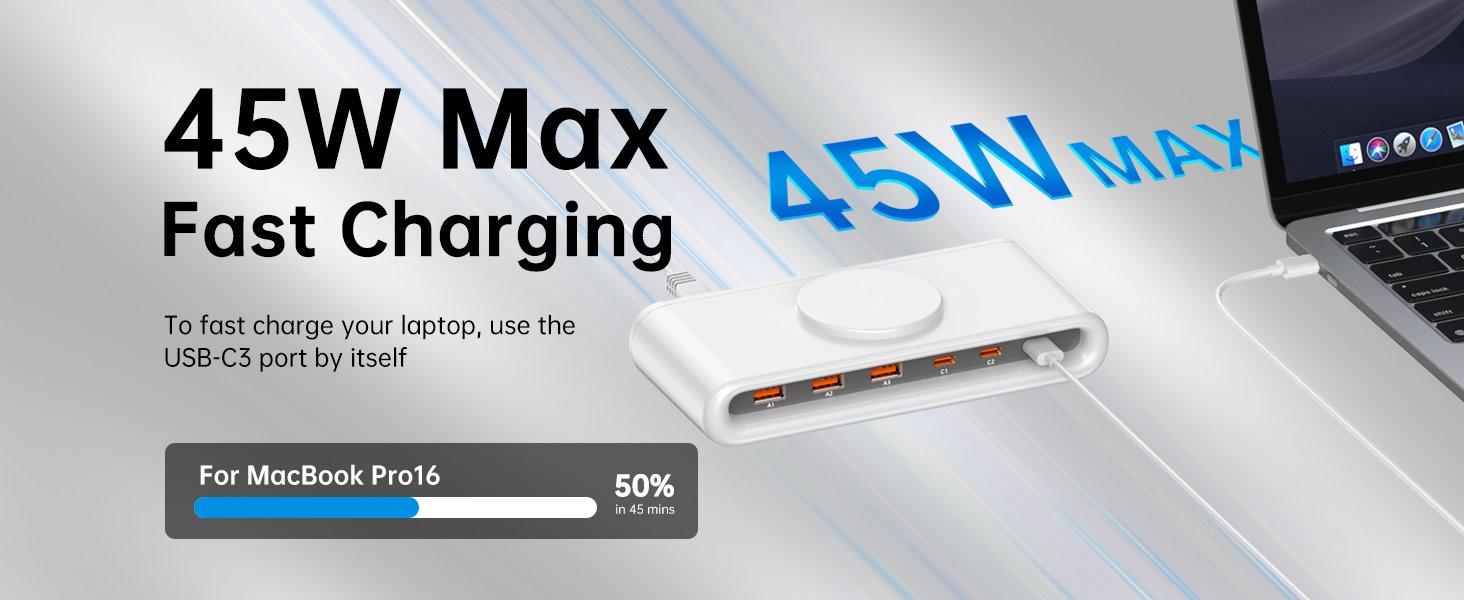 45W Max Fast Charging