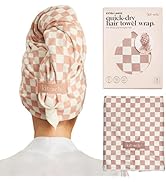 Kitsch XL Microfiber Hair Towel Wrap for Women – Ultra Absorbent Microfiber Towel for Wet, Curly,...
