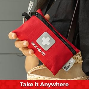 Thrive Mini First Aid Kit Travel Size (66 Piece) 