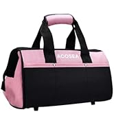 ACOSEA Pink Tool Bag,13 Inch Wide Mouth Open Tool Organizer with 12 Storage Pockets (Pink)