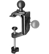 Aluminum Heavy-Duty Side Deck Mount Base with 1.5'' Ball, Desk Large Clamp Opening Quick Release,...