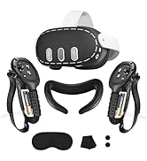Silicone Cover Set Compatible with Meta/Oculus Quest 3,VR Accessories for Meta Quest 3,Silicone F...