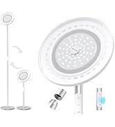 TROND Floor Lamp, LED Torchiere Uplight Lamp, 5 Brightness Aluminum Modern Standing Light, 5500K ...