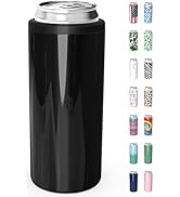TILUCK Skinny Can Cooler for Slim Beer &amp; Hard Seltzer, Stainless Steel, Doucle-Walled Stainless S...