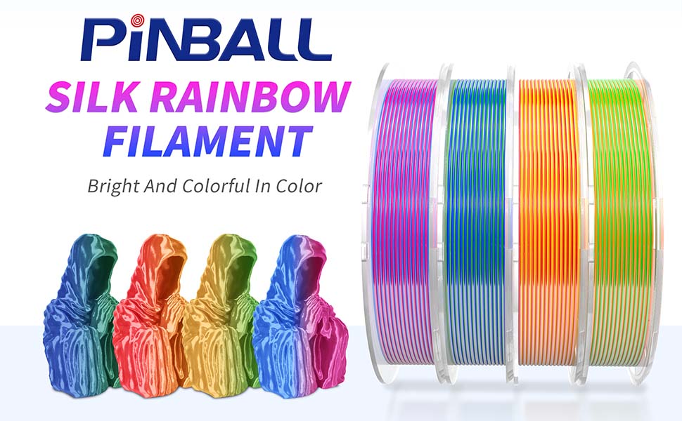 3D Printer Filament Bundle Tri-Colors Silk Shiny PLA Filament