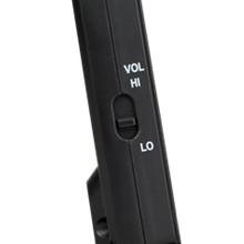 Alarm volume high or low options 