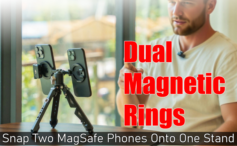 Dual-MagSafe Magnetic Ring Holder