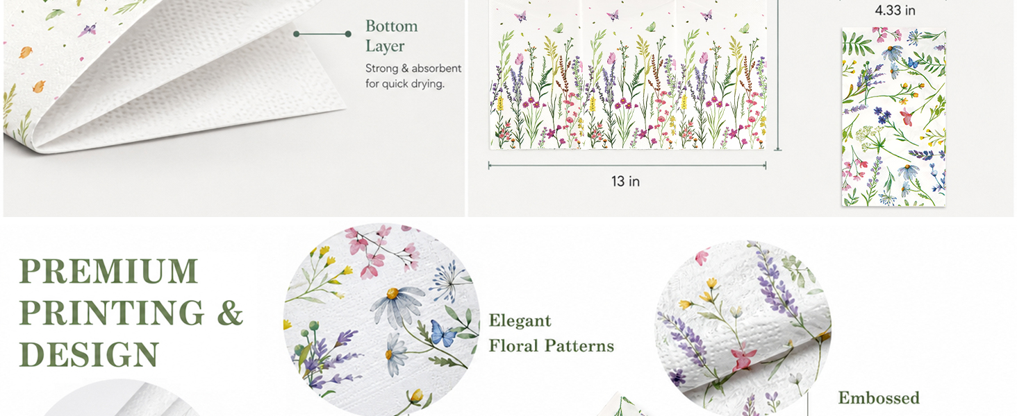 wildflower napkins