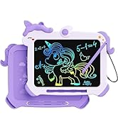 Kikapabi LCD Writing Tablet for Kids, Unicorn Toys Gifts for 3 4 5 6 7 Year Old Girls, Colorful D...