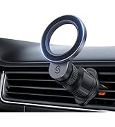 SYNCWIRE for MagSafe Car Holder, 360 Rotation Magnetic Phone Mount Car Air Vent, [Ring Ventilatio...