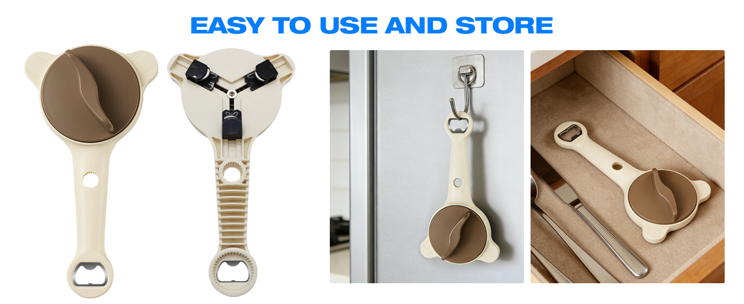 Multifunction Kitchen Tool for Arthritic Hands, Beer, Sauces &amp;amp; Canned Goods