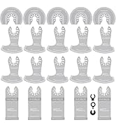 DAEMKOD 20 Pack Diamond Oscillating Tool Blade, Professional Multitool Blades, Grout Removal Blad...
