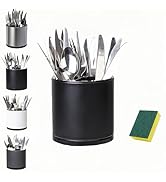 LIBODOUR Utensil Holder,360°Rotating Kitchen Utensil Holder For Counter,Cooking Silverware Organi...