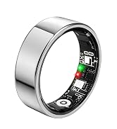 Smart Ring Health Tracker for Women Men, 80M Waterproof Fitness Ring