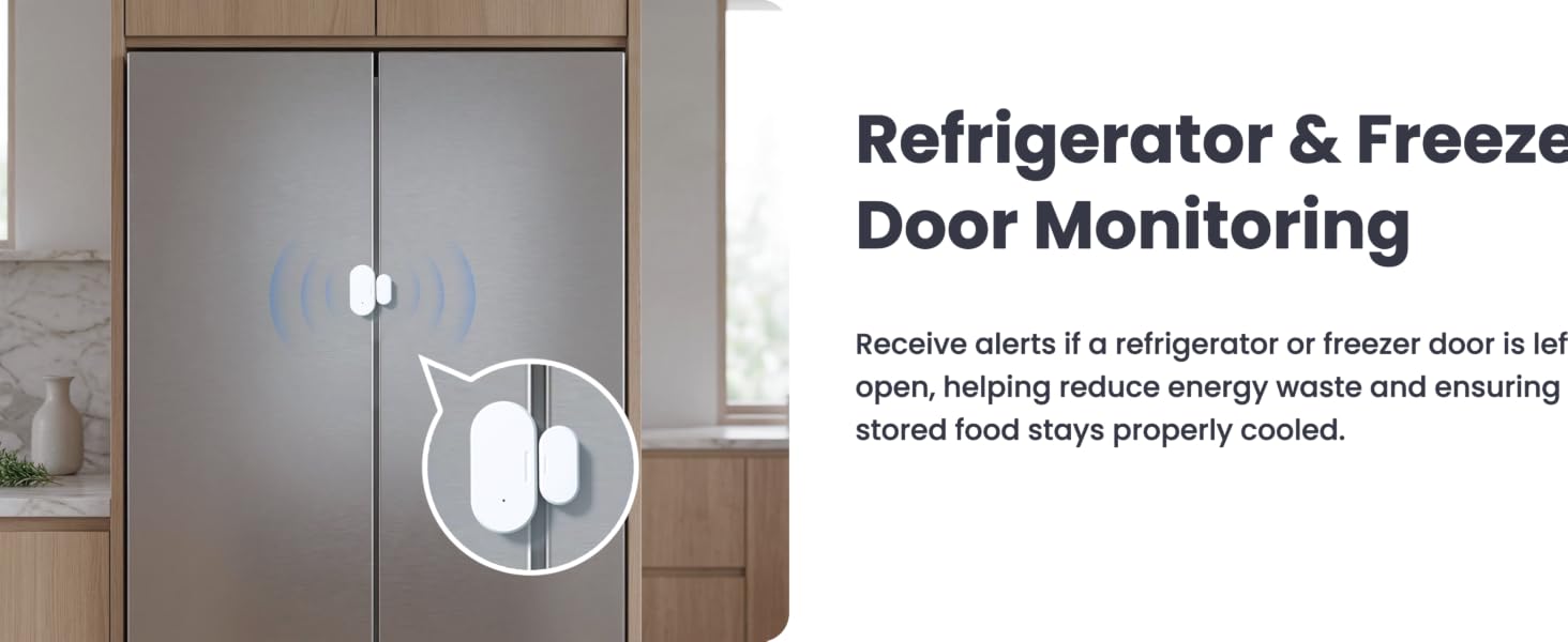 Refrigerator and Freezer Door Monitoring
