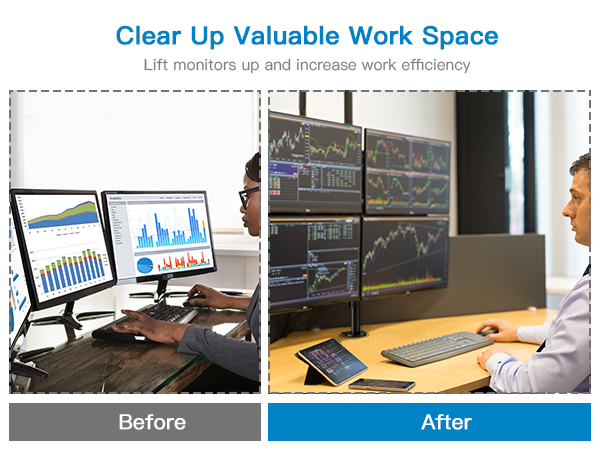 4 monitor stand mount