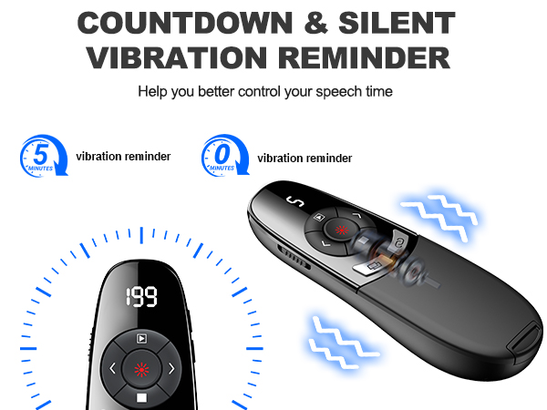 presentation clicker with timer