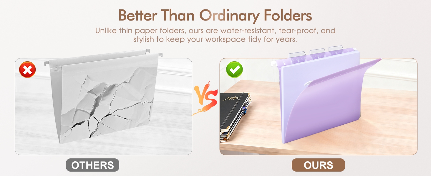 Plastic Hanging File Folders