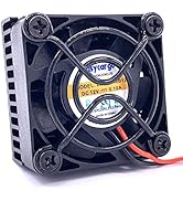Easycargo 40mm Heatsink Fan 12V Kit, Cooler Heat Sink 40x40mm + 12V Ball Bearing Fan + Thermal Ta...