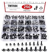 TWTADE 250PCS 4 Pin Momentary Micro Tactile Push Button Switch 20 Values 6 x 6mm and 12 x 12mm Ta...