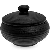 JUJUYACO Ceramic Jar Holder Decor Home with Lid for Office Decoration Anti-Skid Meditation indoor...