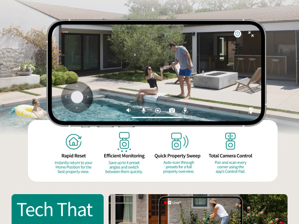 Arlo Essential Pan Tilt Zoom 2K Camera