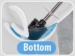 Ceramic toilet brush cleaning toilet bowl bottom