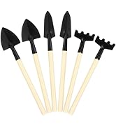 DOITOOL 24 Pcs Mini Gardening Tools, Small Hand Miniature Garden Tools, Including Trowel Mini Rak...