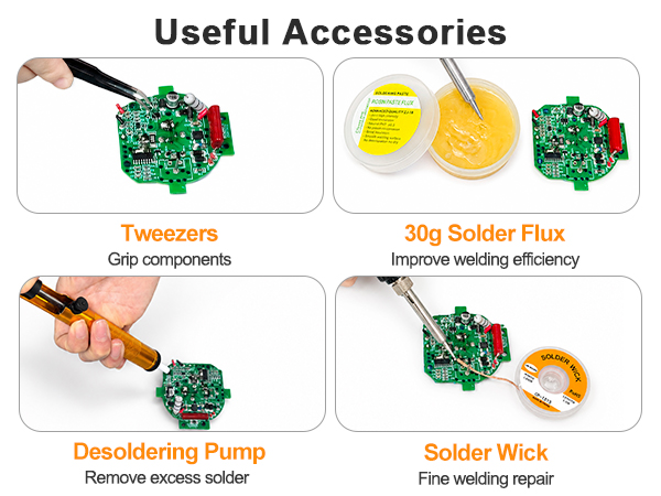 Soldering Iron Kit 80W LED Adjustable