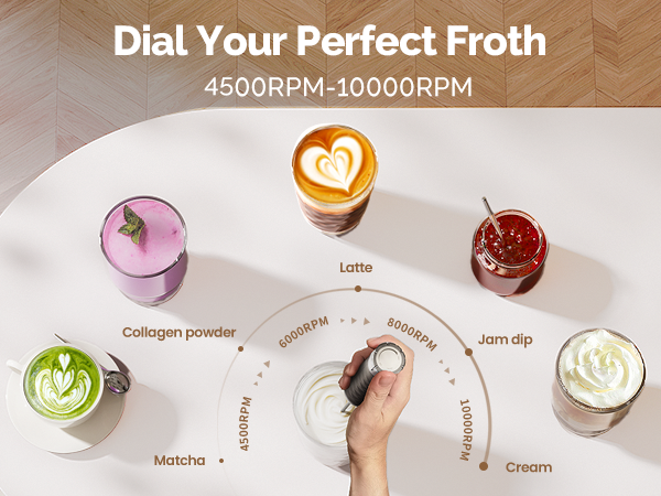 Stepless Speed Control Milk Frother