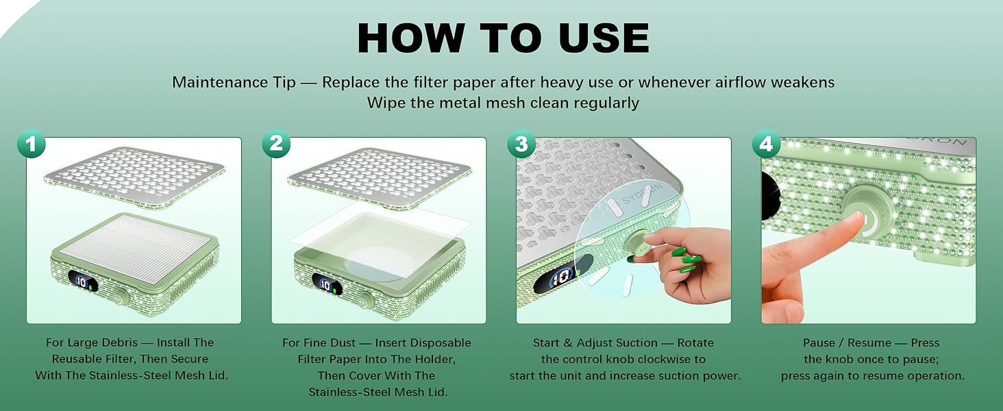 dust collector nail tech