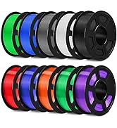 SUNLU PLA Filament Bundle 1.75mm, 3D Printer Filament, Dimensional Accuracy +/- 0.02 mm,1kg Spool...