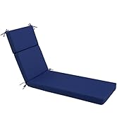 idee-home Chaise Lounge Cushions Outdoor, Lounge Chair Cushion 72in.L x 21in.W x 3in.D Patio Cush...