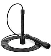 APLUGTEK Speed Jump Rope, Tangle-Free Fast Jumping Ropes for Fitness and Exercise, Adjustable Ski...