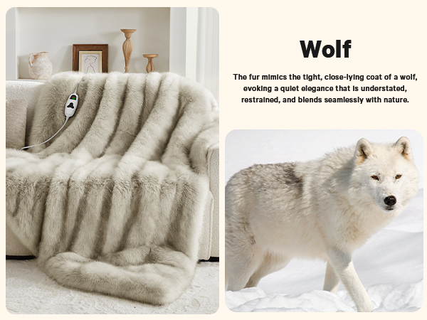 heated blanket heating electric blanket faux fur throw Christmas house warming gifts new home decor 