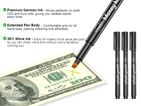 LvsJvcy Counterfeit Money Detector Pen