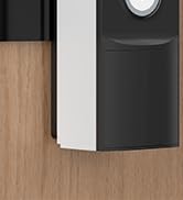 No-Drill Anti-Theft Doorbell Mount for Tapo, Rental-Friendly Secure Holder, Black (1 Pack)