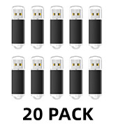 RAOYI 20 Pack 1GB USB Flash Drive Bulk
