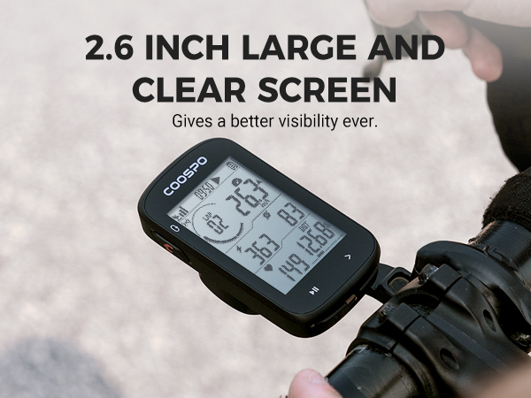 Bluetooth5.0 ANT+ Bike Speedometer Odometer with Auto-Backlight, Customize Display