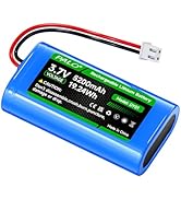 Mspalocell 5200mAh 3.7v Lithium ion Battery with JST-PH JST 2.54/2P Plug(Not JST-PH 2.0 2-Pin) Re...