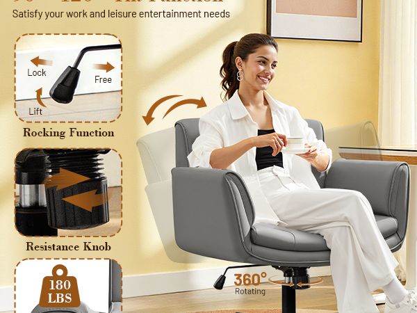 Wide Vanity Chair