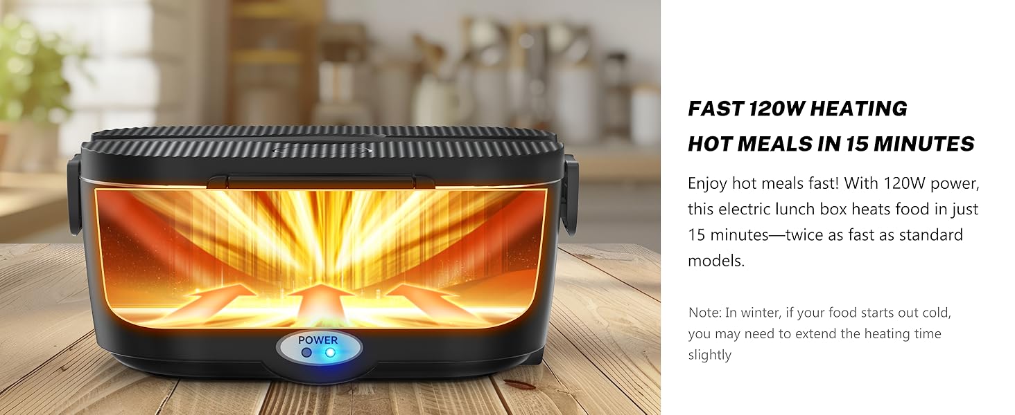 lunch box that heats up food
