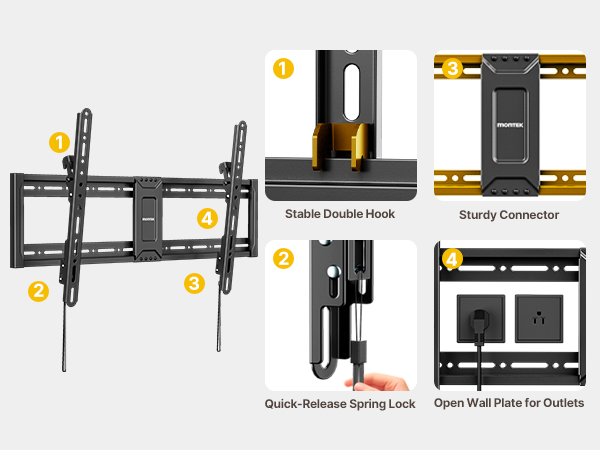 low profile tv wall mount