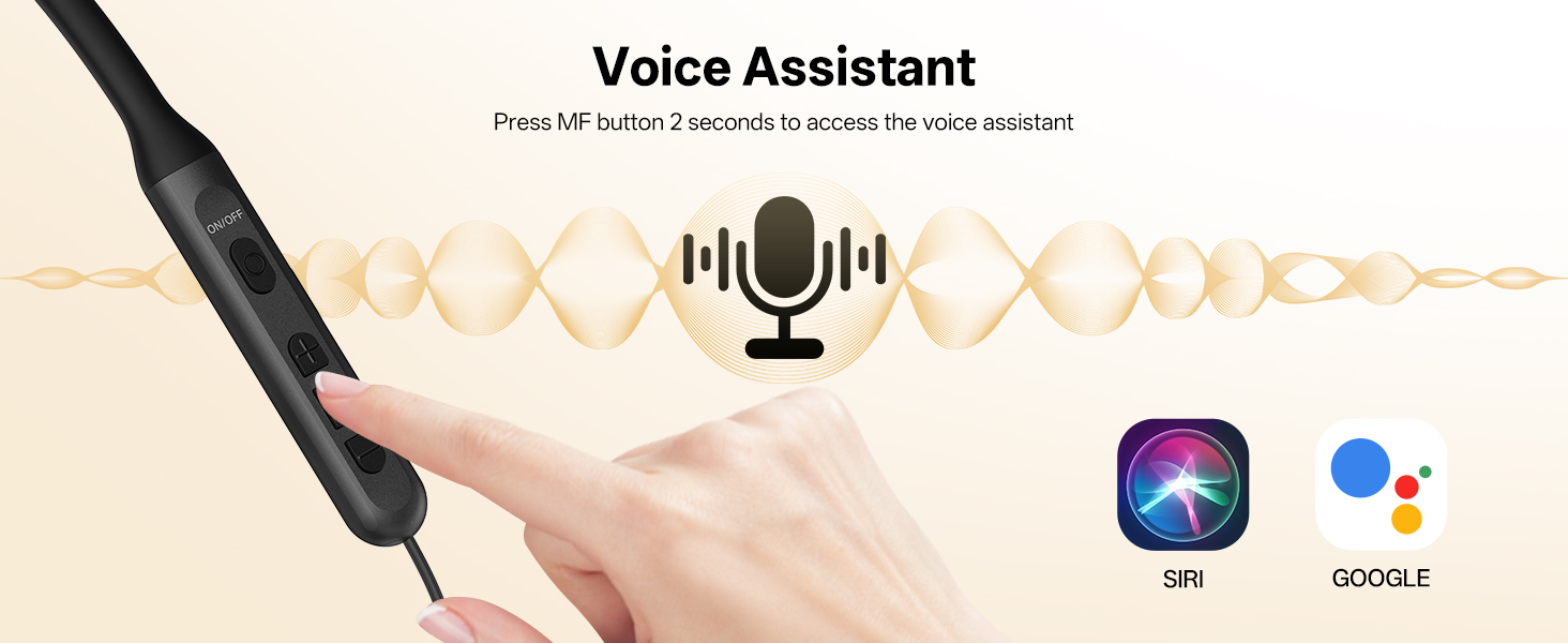 Bluetooth neckband earbuds