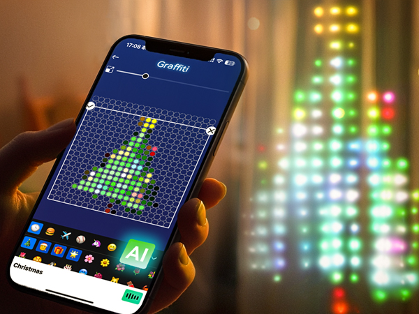 AI smart led curtain lights indoor